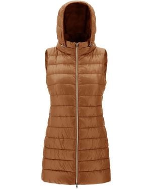 Herno Bodywarmer Met Capuchon - Bruin