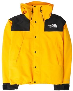 The North Face Dryvent Mono Mountain Logo-Embroidered Jackcet - Yellow