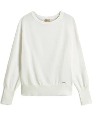 Woolrich Pullover Mit Rundhalsausschnitt - Weiß