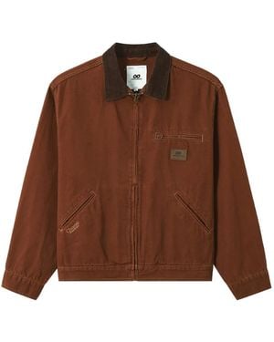 Chocoolate Jacke Mit Cordkragen - Braun