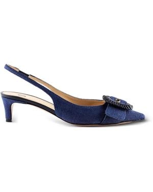 Roberto Festa 50Mm Buckle Pointed Court Shoes - Blue