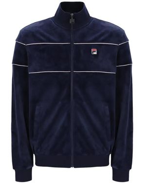 Fila Vittorio Piping-Detail Sweatshirt - Blue