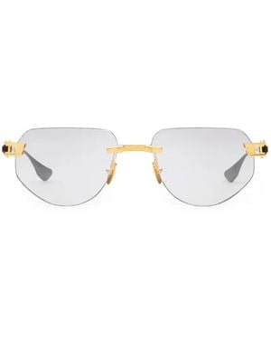 Dita Eyewear Grand-Imperyn Rimless Geometric-Frame Sunglasses - White