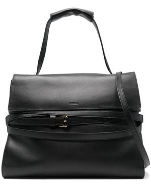 Moschino Sac À Main Tie Me Médium - Noir