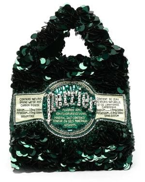 Anya Hindmarch Perrier Tote サテン ハンドバッグ - ブラック