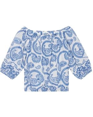Maliparmi Chemise À Épaules Dénudées - Blue