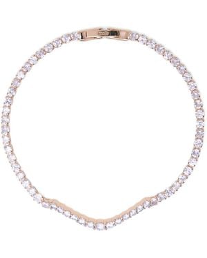 Maje Crystal-Embellished Tennis Bracelet - White