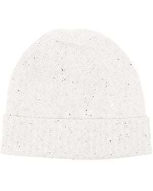 JOSEPH Speckle-Knit Wool Beanie - White