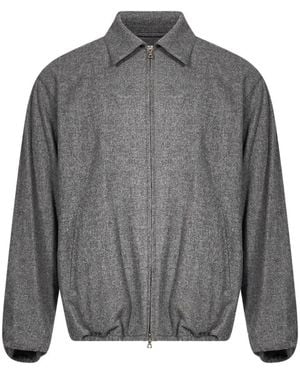 Ssstein Zip-Up Collared Jacket - Gray