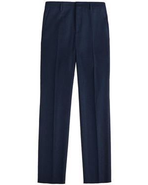 Fay Pantalones De Vestir A Cuadros - Azul