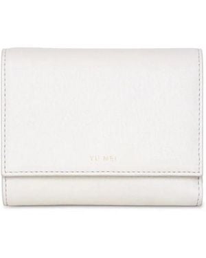 Yu Mei Grace Leather Wallet - White