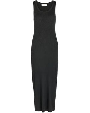 Lisa Yang Geripptes Kleid - Schwarz