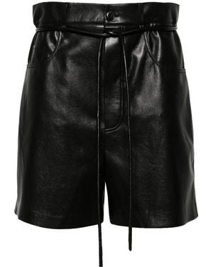 Nanushka Shorts Con Cintura - Nero