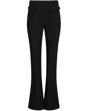 ROTATE BIRGER CHRISTENSEN Pantalon Évasé À Taille Haute - Black