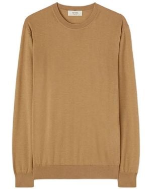 RETORI Crew-Neck Long-Sleeve T-Shirt - Natural