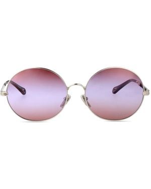 Chloé Runde Sonnenbrille Mit Farbverlauf - Lila