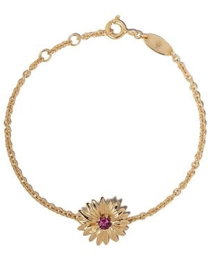 Aurelie Bidermann Pulsera Bouquet De Oro Amarillo De 18Kt - Blanco