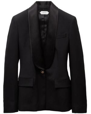 Versace Blazer En Laine - Noir