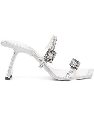 Benedetta Bruzziches 90Mm Crystal-Embellished Sandals - White
