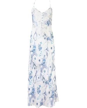 Temperley London Aphrodite Maxi Dress - Blue
