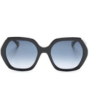 Carolina Herrera Oversized-Frame Gradient Sunglasses - Blue