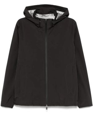 Herno Waterproof Hooded Jacket - Black