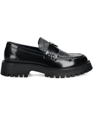 Guess Gorizia Leather Loafers - Black