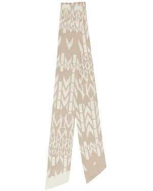Guess Geometric-Print Scarf - White