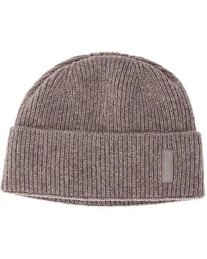 Giorgio Armani Beanie Hat - Brown