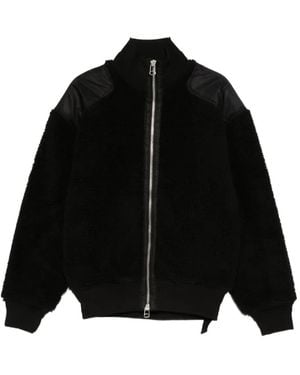 OAMC Zip Panelled Peacemaker Coat - Black