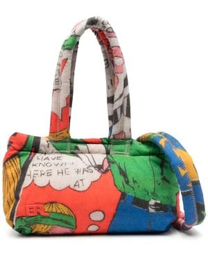 ERL Handtasche Mit Comic-Print - Orange
