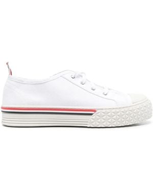 Thom Browne Collegiate Low-Top Sneakers - White