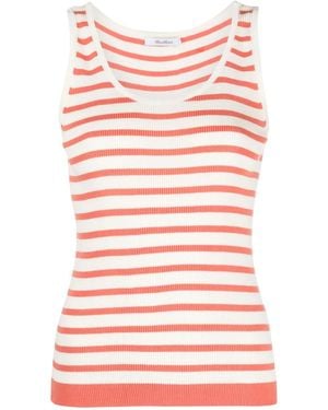 Max Mara Striped Knitted Tank Top - Pink