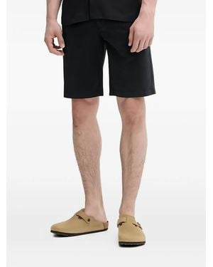 Marc O' Polo Shorts Met Knoopsluiting - Zwart