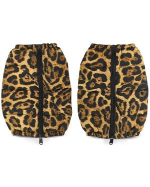 Goldbergh Miao Animal-Print Zip-Up Snowcatcher Gaiter - White