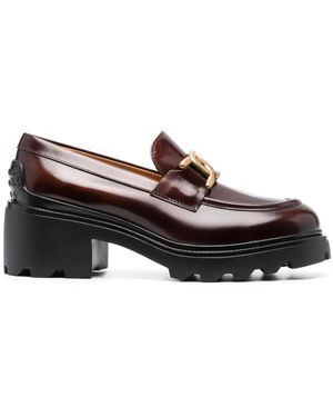 Tod's レザーローファー - ブラウン