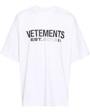 Vetements ロゴ Tシャツ - ホワイト