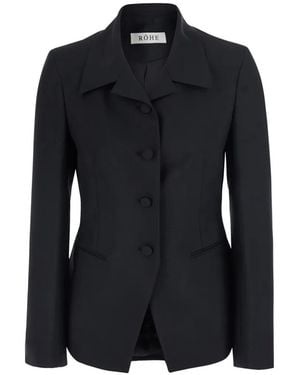 Rohe Blazer Con Botones - Negro