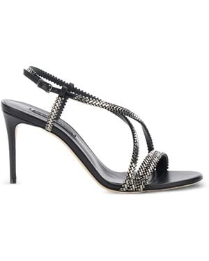 Casadei Josephine Strappy Heeled Sandals - Metallic