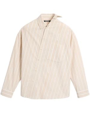 Jacquemus Striped Graphic Shirt - Natural