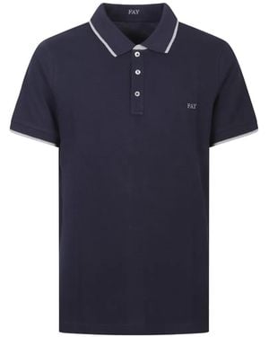 Fay Slim-Fit Polo Shirt - Blue
