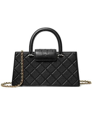 トートバッグ Tory Burch Fleming East-West Shopper Bag Tory Burch Fleming East-West Tote Bag | Black | FARFETCH CA