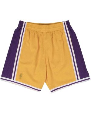 Mitchell & Ness Shorts Swingman Home - Giallo