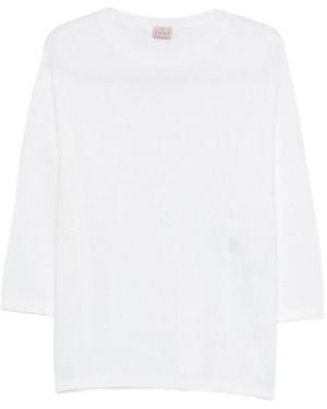 Marella Embellished Crew-Neck Jumper - White
