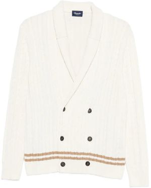 Drumohr Double-Breasted Cardigan - White