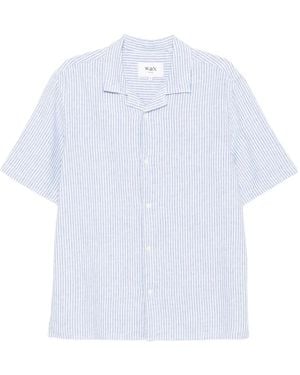 Wax London Didcot ストライプシャツ - ホワイト