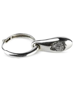 Parts Of 4 Teardrop-Charm Hoop Earrings - Metallic
