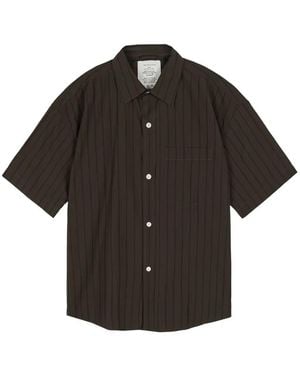 mfpen Striped Pocket Shirt - Black