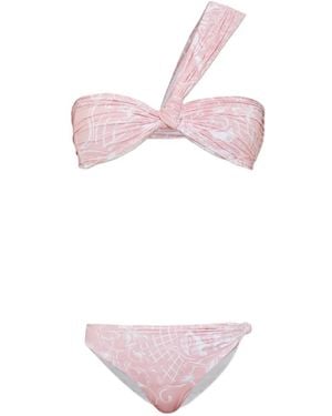 Balmain Printed Lycra Swimsuit - Pink
