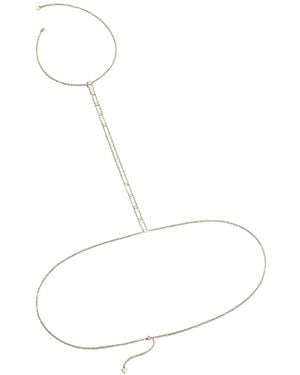 Guess All Eyes On Me Body Chain - White